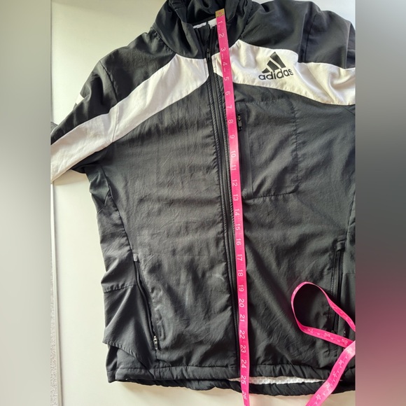 Adidas Men's Black and White Windbreaker - Picture 3 of 8